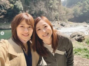 水卜麻美　尾崎里紗　仲良し　画像③